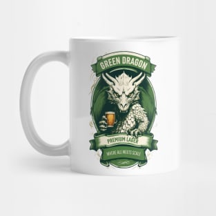 Green Dragon Premium Lager - Where Ale Meets Scale - Fantasy Mug